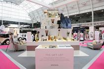 The activation featured a wedding cake made from John Lewis products