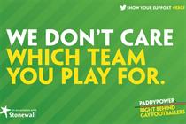 Paddy Power: supported Stonewall's "Rainbow Laces" campaign 