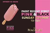 Magnum will takeover Regent Street to celebrate the launch of two new ice cream flavours 