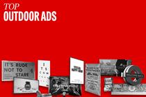 Row of images featuring ads from Channel 4, Marmite, Specsavers, Penguin, YouTube, White Ribbon UK, BBC, Future Farm, Transport for London, Ikea