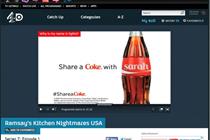 Coca-Cola #ShareACoke: campaign ran on 4oD