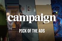 Montage of five ads with the words Campaign and "pick of the ads" across them