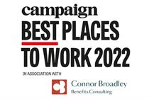 Campaign Best Places to Work 2022 in association with Connor Broadley logo