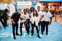 Sam and Louise Thompson appeared at the activation in London