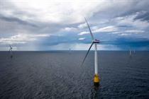 Compressed air energy storage for offshore turbines