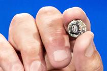 "Curie," Intel's button-size computer for the wearables market. 
