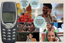Mobile radio: "Kan Khajura Tesan" reached out to consumers in India's "media dark" areas.
