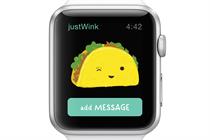The justWink app for Apple Watch.