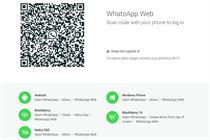 WhatsApp syncs to web browsers via a QR code. 
