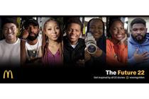 McDonalds Future 22 ad showing young Black creatives