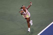 Serena Williams on a tennis court