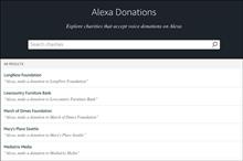 Digital round-up: 'Alexa, make a donation'