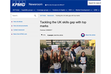 Business Charity Awards: Charity Partnership, Professional Services - KPMG with the City Academy, Hackney