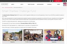Small development charities can apply for DfID grants up to £50k