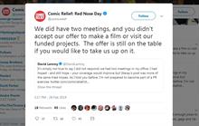Comic Relief hits back at MP amid 'white saviour' film row