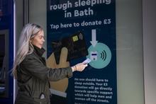 Building society trials contactless donations point