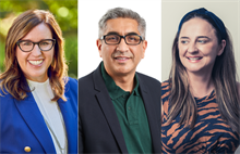 Left to right: Tiffany Cook, Nitin Mantri, Laura Gillen.