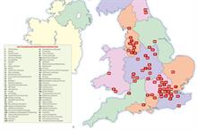 Top 70 Landscape and Maintenance Contractors: high concentrations located in London and the North West