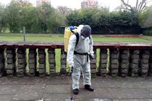 Pesticide sprayer in Lewisham