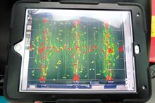 Heat mapping: displays high-wear areas - image: HW