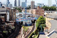Whitechapel Station construction for Crossrail - image: © Crossrail