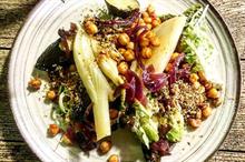 Why is plant-based food on the menu at garden centres?