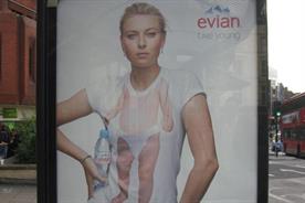 Evian: double-faulted with its Wimbledon sponsorship poster