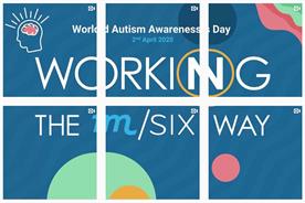 M/SIX flies flag for supporting people with autism in adland