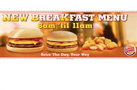 Burger King sets its sights on UK breakfast sector