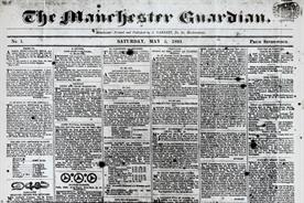 Manchester Guardian: newspaper's first front page from 5 May1821