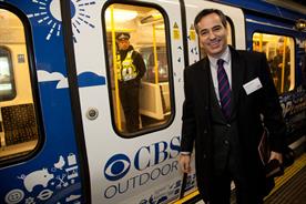 Antonio Alonso: CBS Outdoor International chief executive with branded Tube train