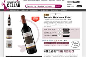 Morrisons: rolls out online wine cellar