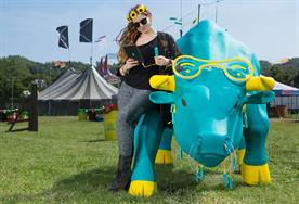 EE creates 'Charging Bull' for Glastonbury 
