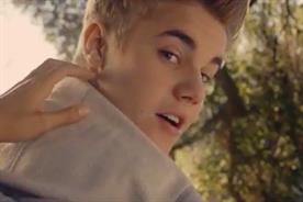 Justin Bieber: teen singer plugs fragrance in second most-shared ad