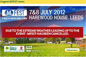 Morrisons MFest: adverse weather forces cancellation
