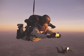 HTC: global TV campaign features a skydiving photo shoot on an HTC One camera 