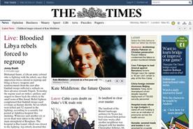 The Times Online: study concludes advertisers benefit from uplift in brand recall