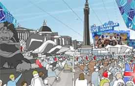 London Calling at Trafalgar Sqaure