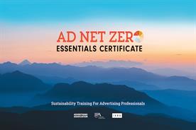 The Essentials Certificate: developed by advertising and sustainability experts 