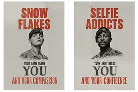Army 'snowflake' recruitment campaign mocked on Twitter