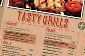 Harvester has put calories on its menus