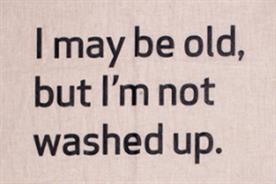 AgeUK: prints its policy on a tea towel