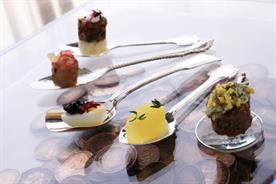 Canapé creations by Banking Hall's Caroline Gardiner and Alan Lucas 