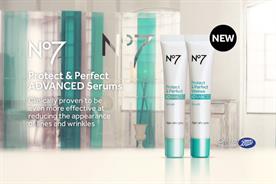New campaign for Boots No7 Protect and Perfect Advanced serum 