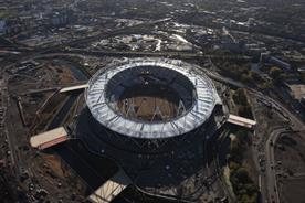 The Olympic stadium takes shape (Pic credit: London 2012)