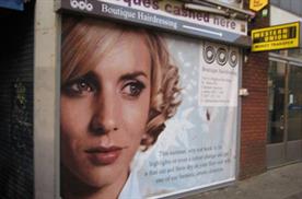 Streetskins provides adspace on empty shops