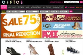 Online sales boost footwear chain Office