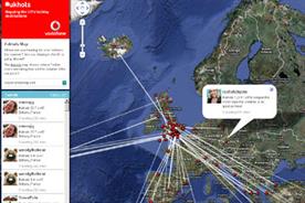 Vodafone's #ukhols map