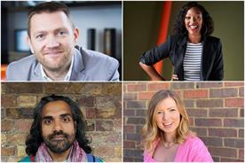 Clockwise from top left: Tim Pearson, Vanessa Kingori, Jenni Evans, Shreyas Sukumar
