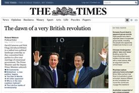 Times Online: new website